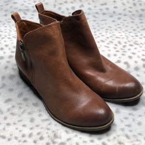 Lucky Brand Basel Ankle Bootie Leather Toffe Boot